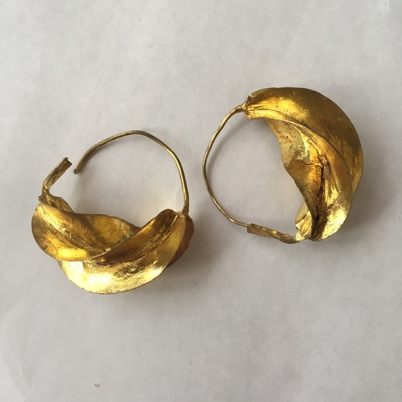 Jewelry - Fulani Twist hoop earrings brass
